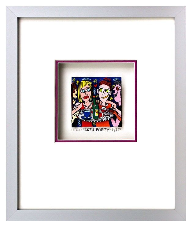 james-rizzi-lets-party-gerahmt-kunst-3d