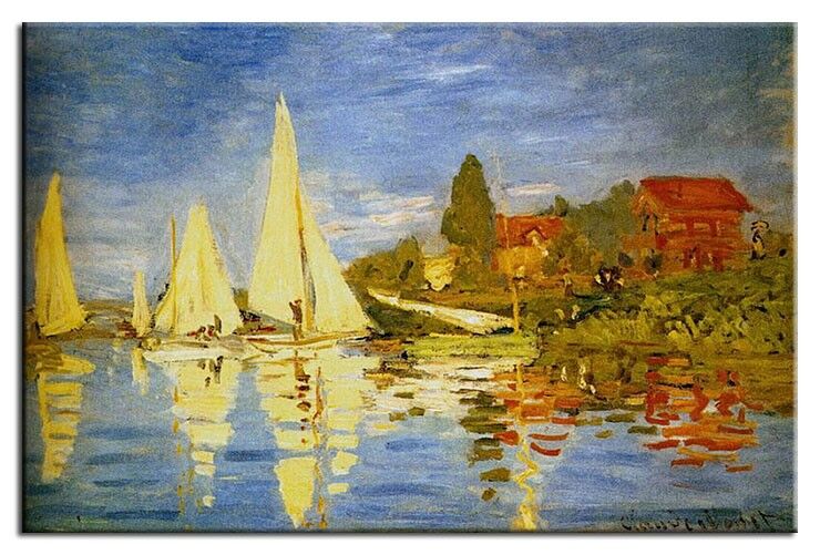 Claude Monet - Regatta bei Argenteuil Claude Monet Bilder - Regatta bei Argenteuil-60 x 90 cm