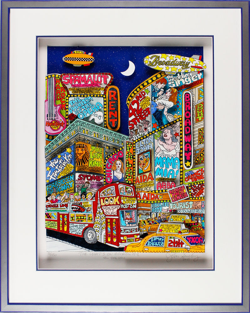 john-suchy-the-lights-on-boradway-gerahmt john-suchy-the-lights-on-boradway-gerahmt