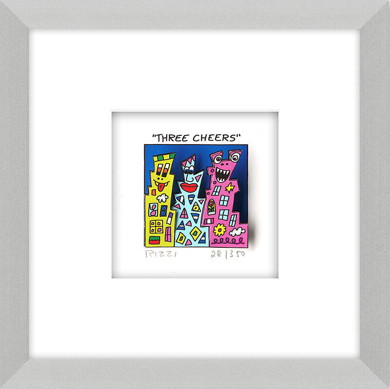 james-rizzi-three-cheers-gerahmt-aluminium-silber james-rizzi-three-cheers-gerahmt-aluminium-silber