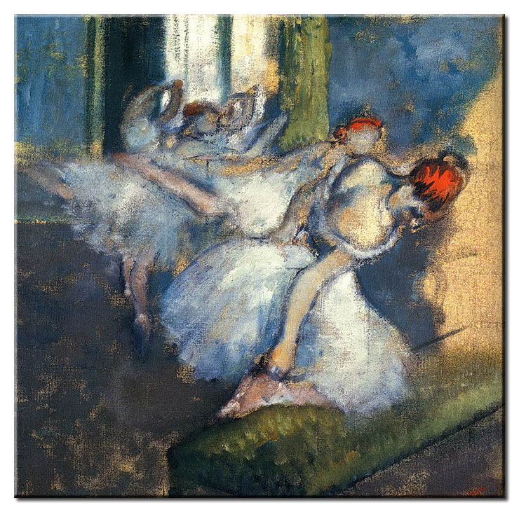 Leinwandbild Edgar Degas - Balletttänzerinnen
