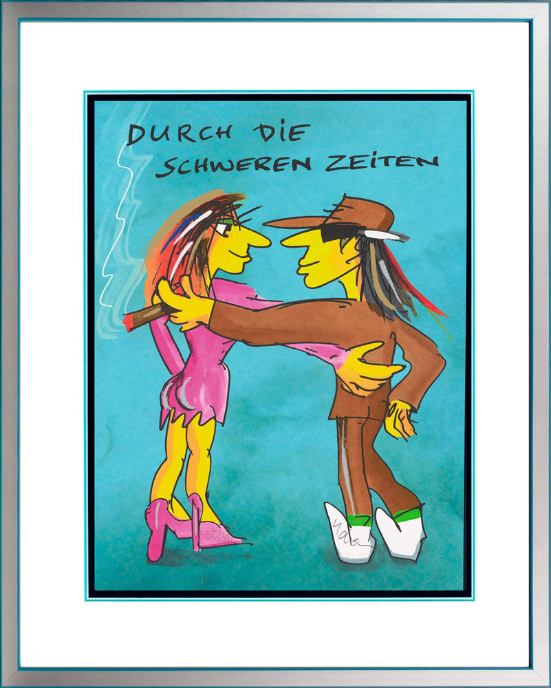udo-lindenberg-peace-Durch-die-schweren-Zeiten-gerahmt-silber-tuerkis