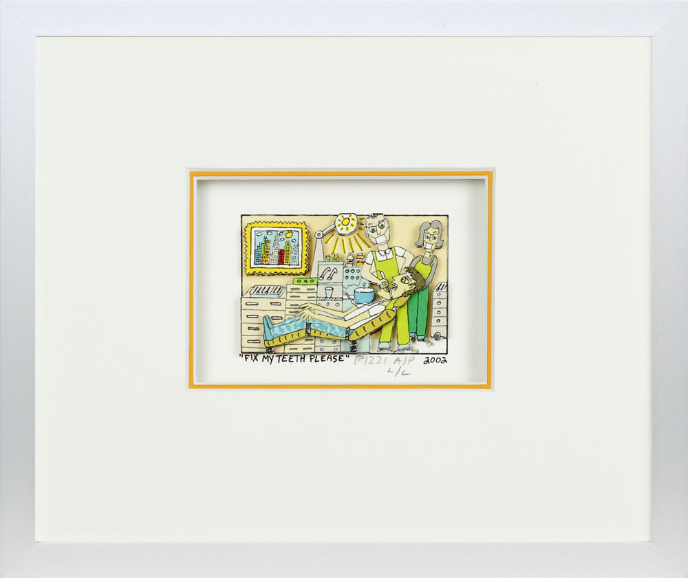 james-rizzi-fix-my-teeth-alu-gerahmt