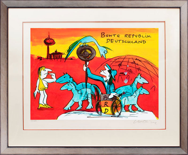 udo-lindenberg-bunte-quadriga-berlin-brandenburger-tor-republik-bilderrahmen-silber