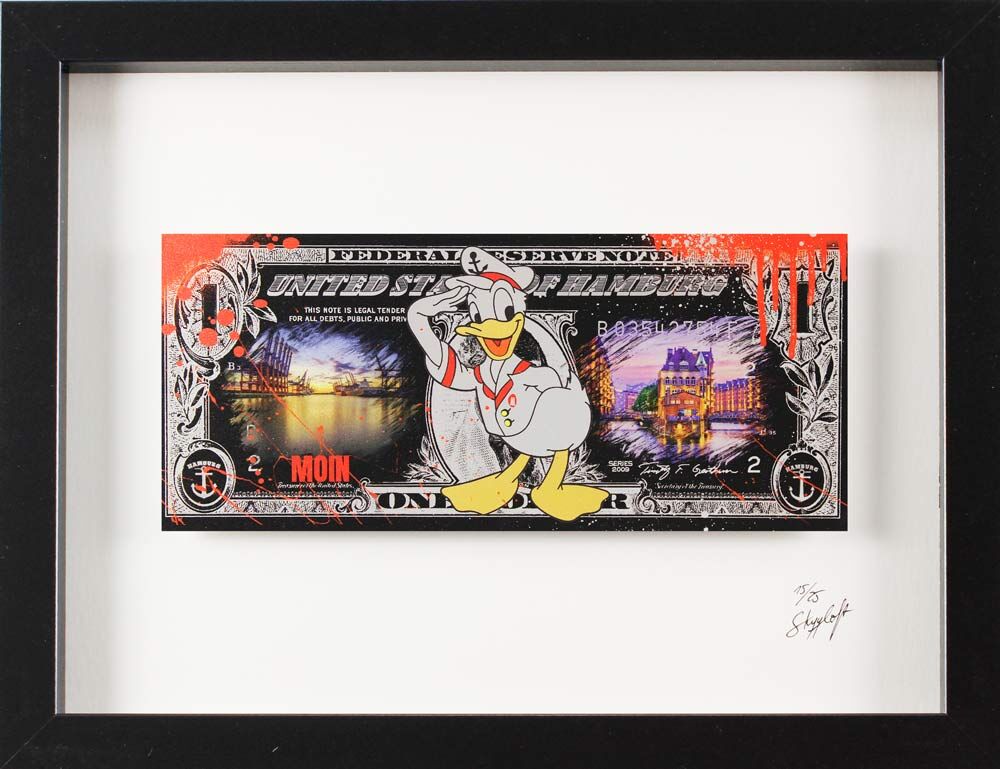 Skyyloft-Steffen-donald-hamburg-chrome-dollar-gerahmt