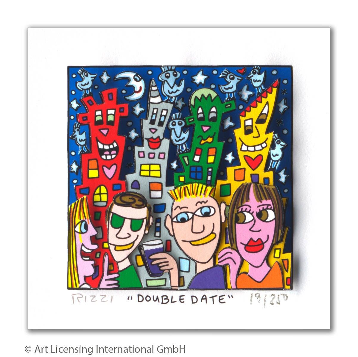 james-rizzi-double-date-ungerahmt-kunst-3d james-rizzi-double-date-ungerahmt-kunst-3d