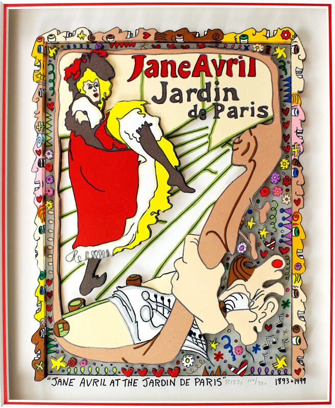 james-rizzi-jane-avril-at-the-jardin-de-paris-alu-gerahmt-detail james-rizzi-jane-avril-at-the-jardin-de-paris-alu-gerahmt-detail