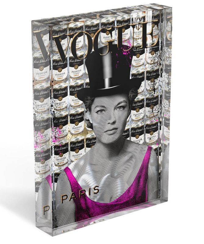 DEVIN MILES - Chapeau Claque - Romy Schneider - Acrylbock